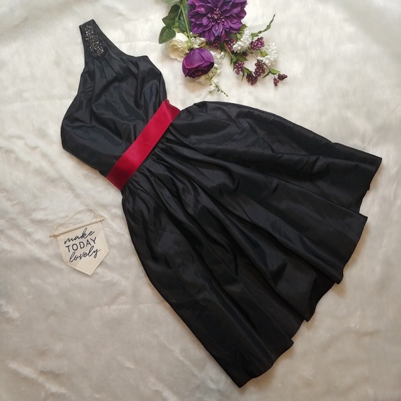 princess polly baby blue dress Red and Black Ombre Bridesmaids Dresses